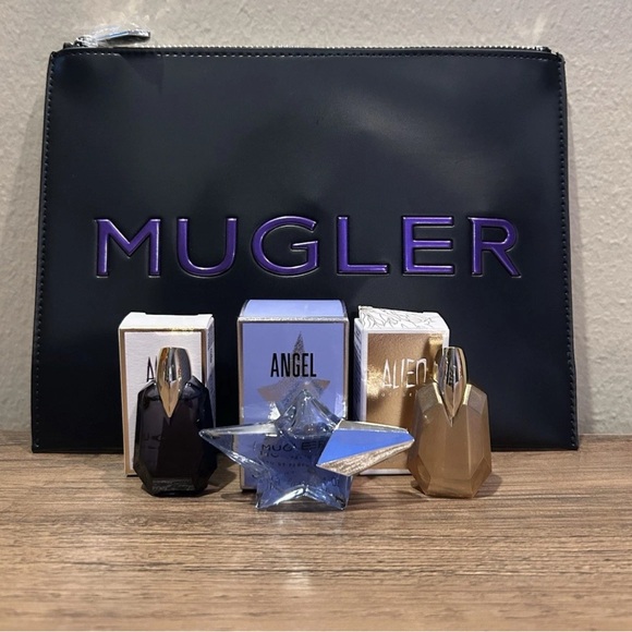 Mugler Other - Mugler Deluxe Sample  Set with Black Pouch:Alien,Alien Goddess & Angel! NEW💜🖤